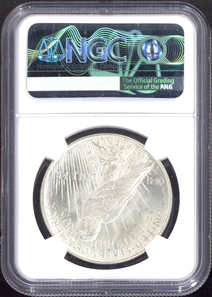 1923-D One Dollar NGC MS62 - US NGC MS62